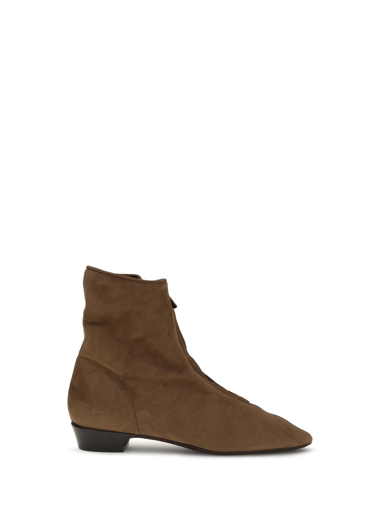 Herbert Levine Herbert Levine Easy Does It Suede Ankle Boots Dark Brown - World Class Fashion