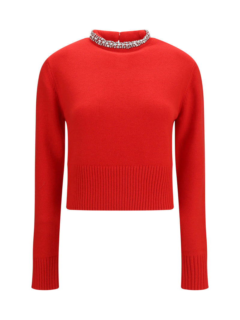 Pinko Pinko Berlino Wool Sweater Red - World Class Fashion