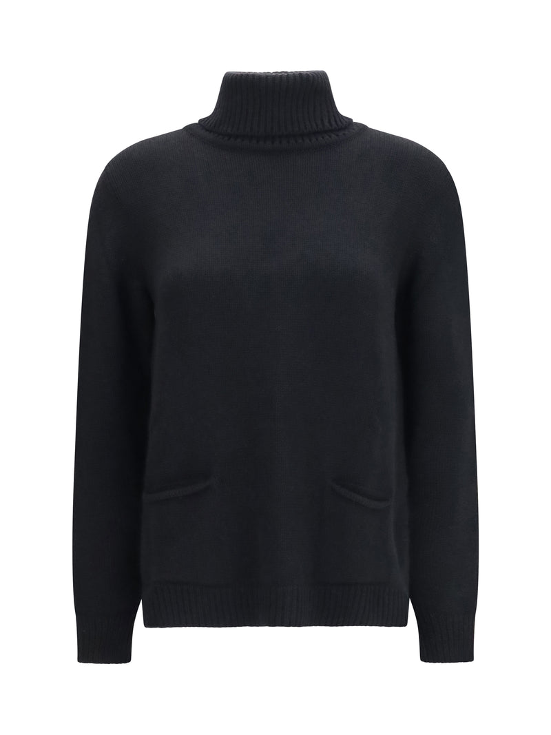 Ella Ella High Neck Cashmere Sweater Black Women - World Class Fashion