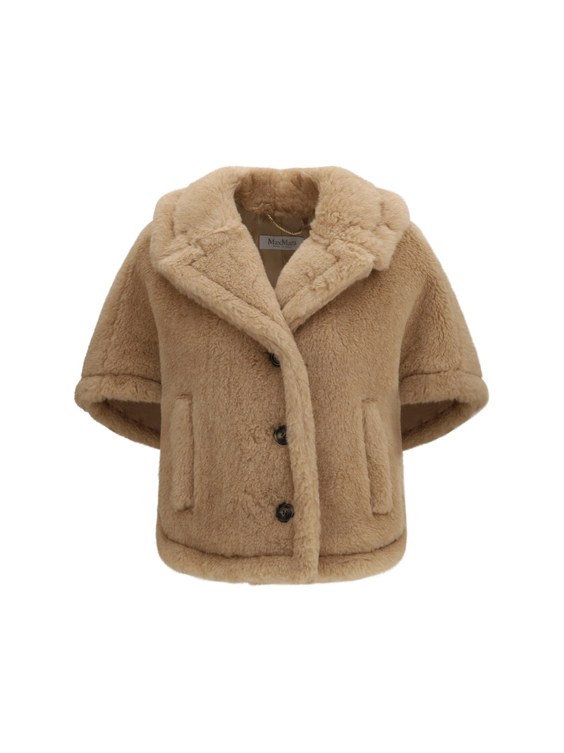 Max Mara Max Mara Corvino4 Chaqueta tipo capa beige - World Class Fashion