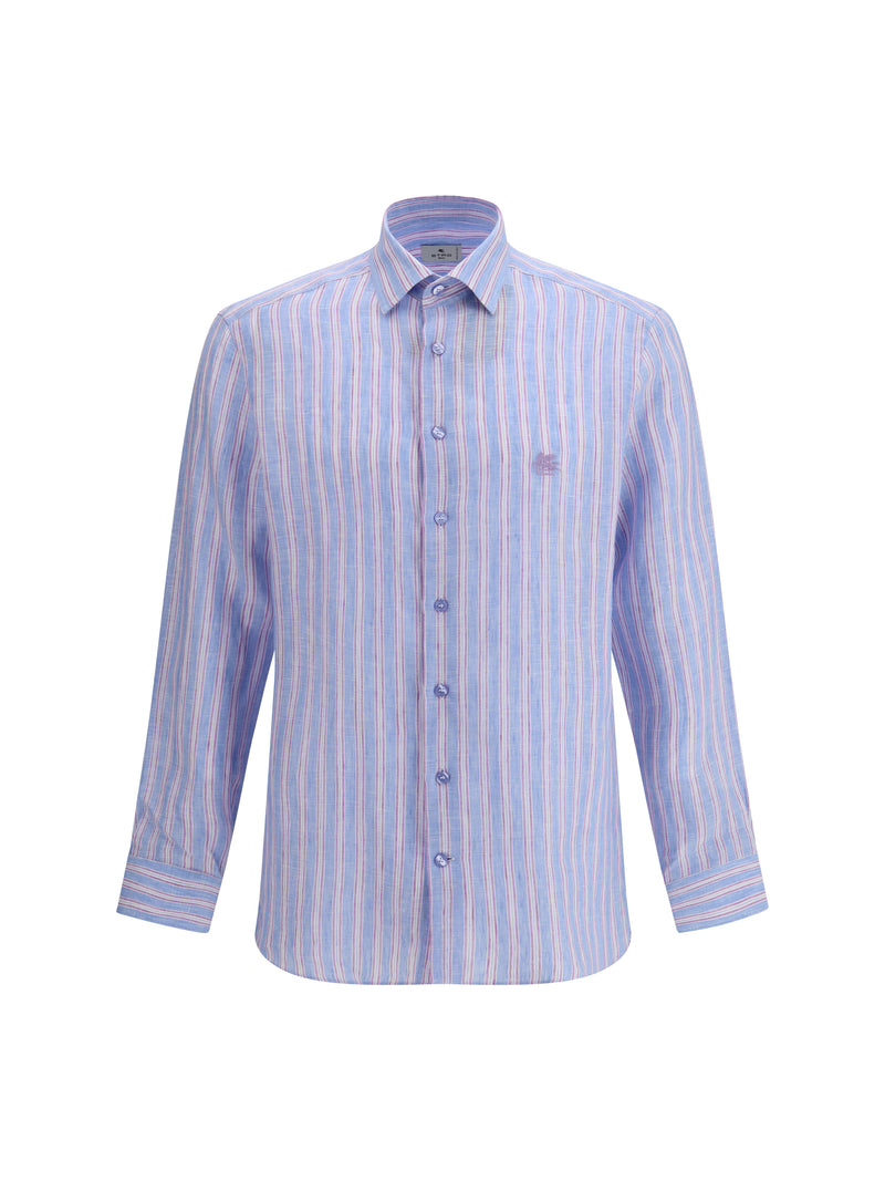 Etro Etro Striped Linen Shirt S9880 Men - World Class Fashion