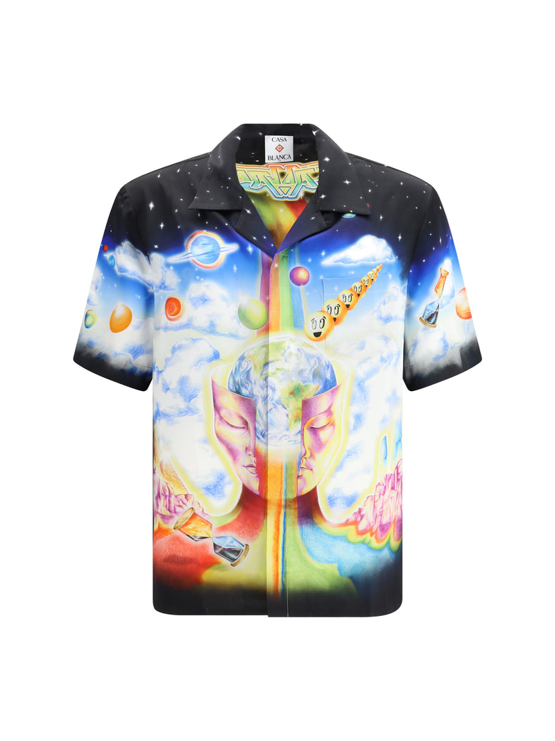 Casablanca Casablanca Cuban Shirt With Graphic Print The Essential Experience - World Class Fashion