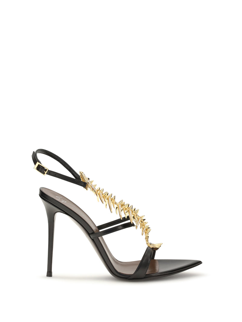 Giuseppe Zanotti Giuseppe Zanotti Slim Sandals Gold Women - World Class Fashion