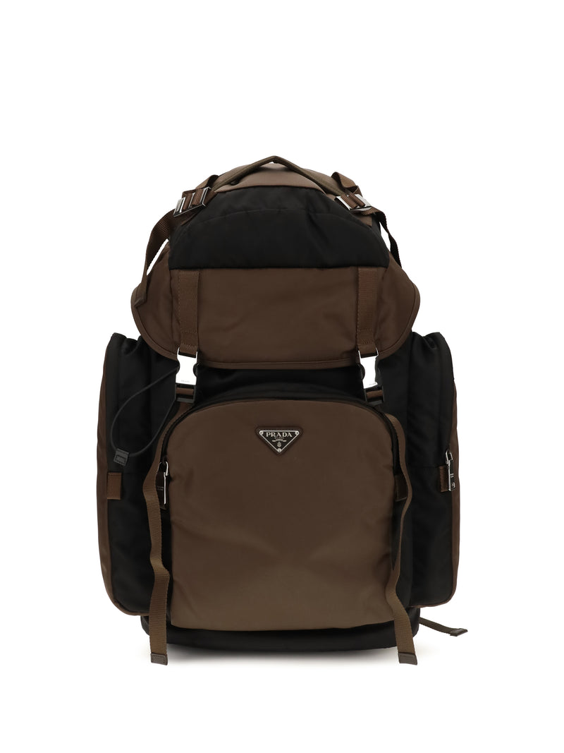 Prada Prada Re-Nylon Backpack Nero+Bruciato 1 - World Class Fashion