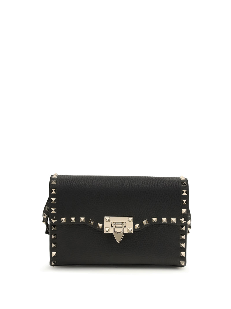 Valentino Garavani Valentino Garavani Small Rockstud Shoulder Bag Nero - World Class Fashion