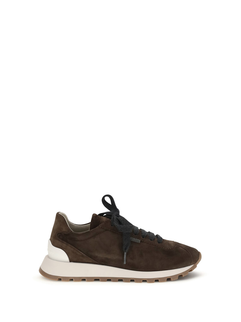 Brunello Cucinelli Brunello Cucinelli Runner Sneakers Espresso Women - World Class Fashion