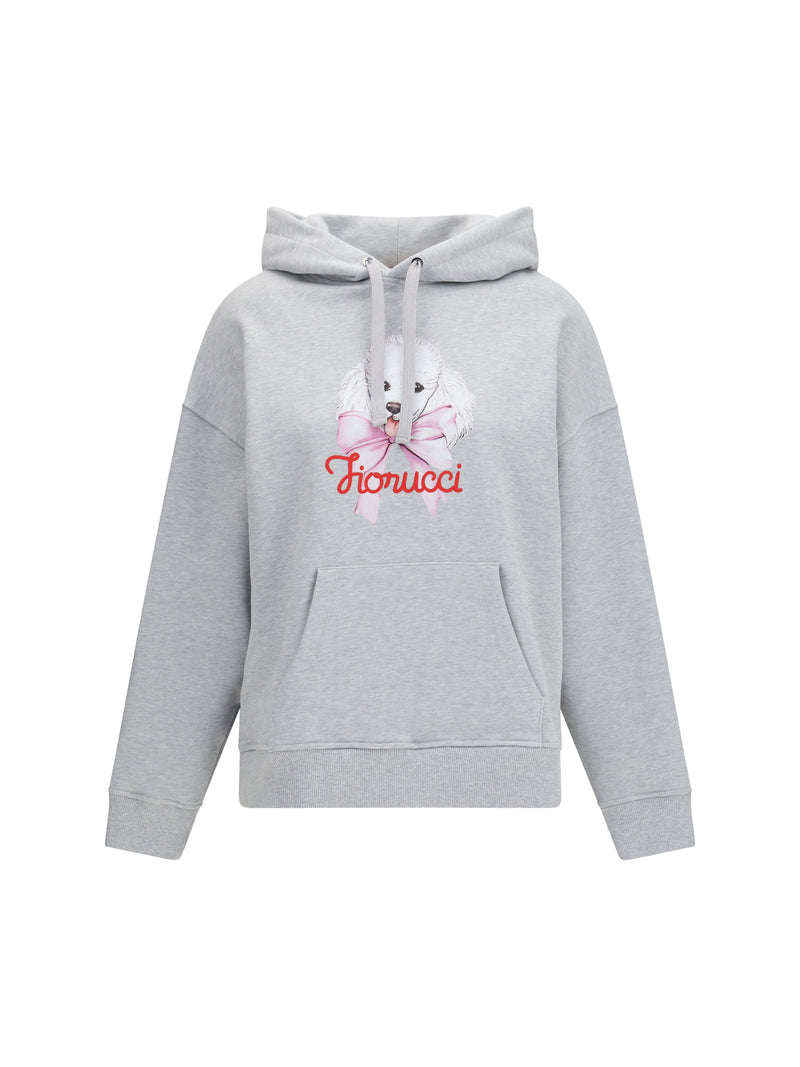 Fiorucci Fiorucci Relaxed Poodle-print Hoodie Grey Women - World Class Fashion