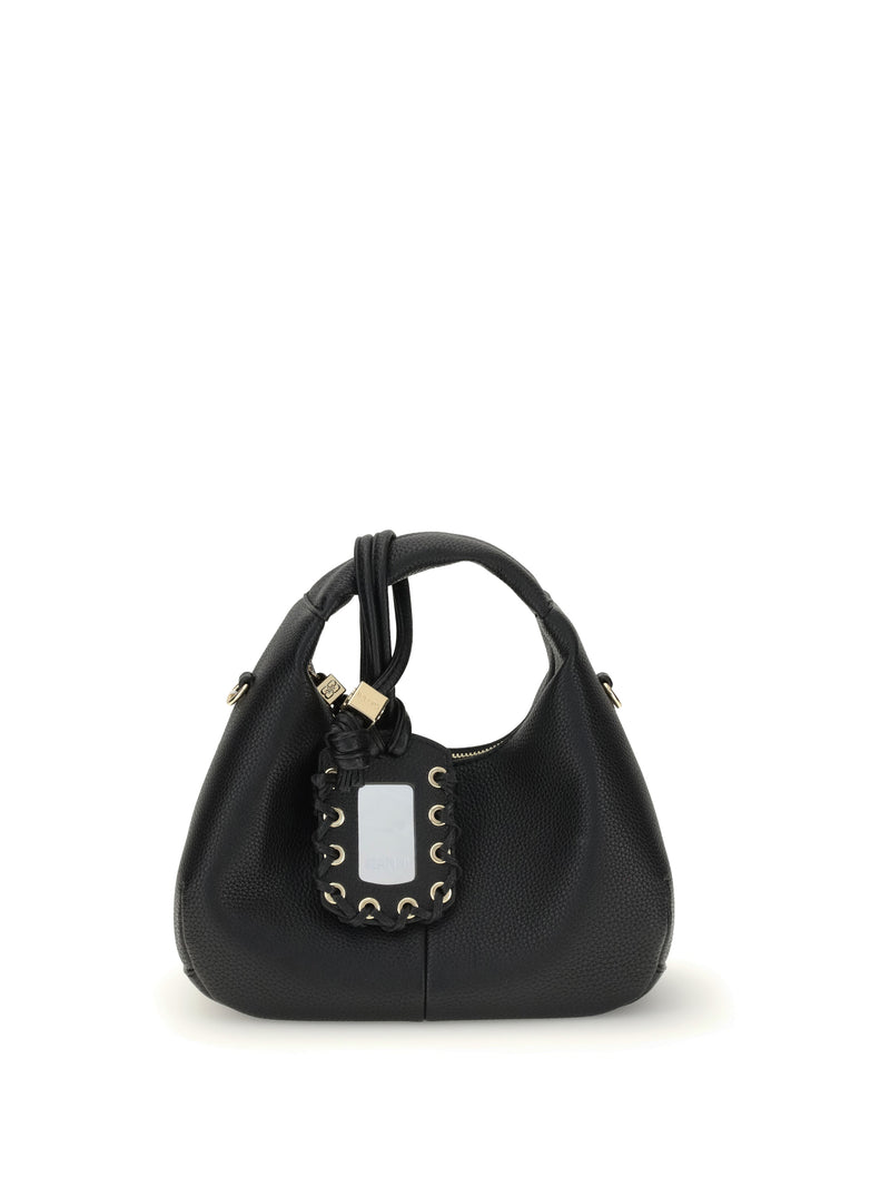 Ganni Bolso Ganni Hobo Mini Negro - World Class Fashion