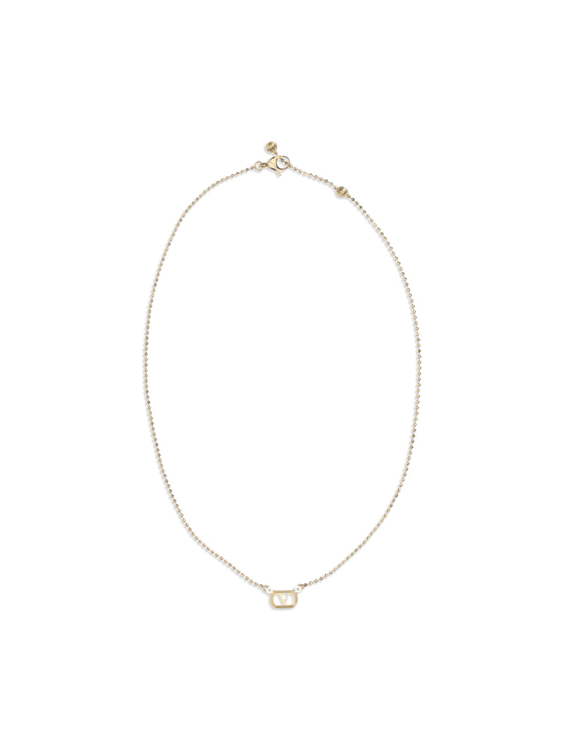 Valentino Garavani Valentino Garavani Ovalette Necklace Gold Women - World Class Fashion