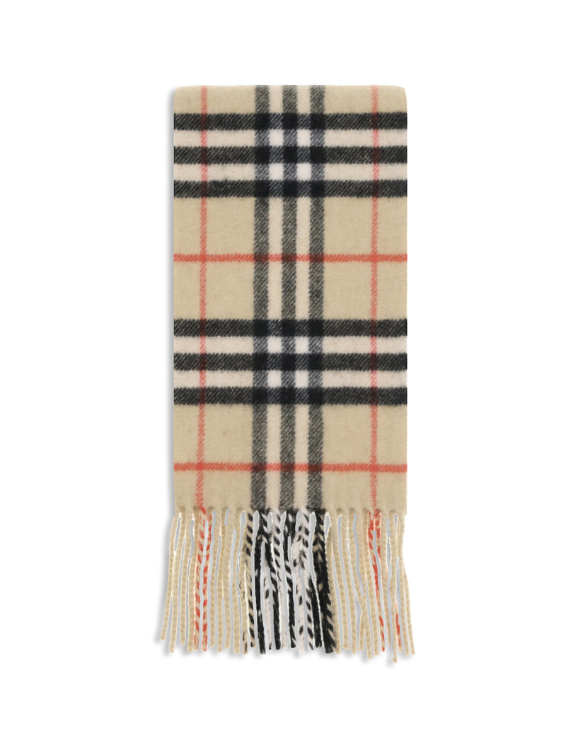 Burberry Burberry Thin Cashmere Check Scarf Sand - World Class Fashion
