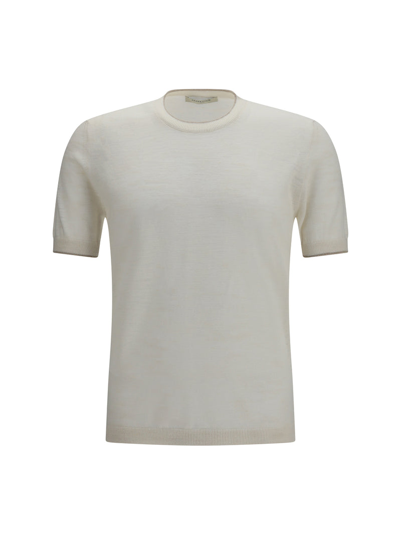 Brooksfield Brooksfield Linen Blend Shirt Offwhite - World Class Fashion