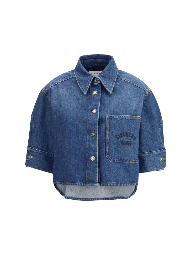 Givenchy Givenchy Denim Shirt Medium Blue Women - World Class Fashion