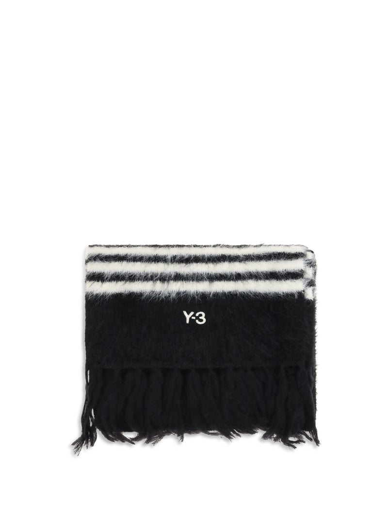 Y-3 Y-3 Brushed Fringed Scarf Black Men - World Class Fashion