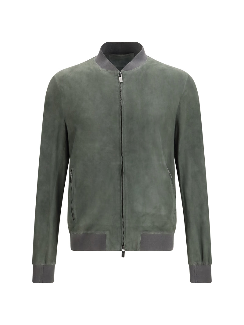 Salvatore Santoro Salvatore Santoro Suede Jacket Grey Men - World Class Fashion