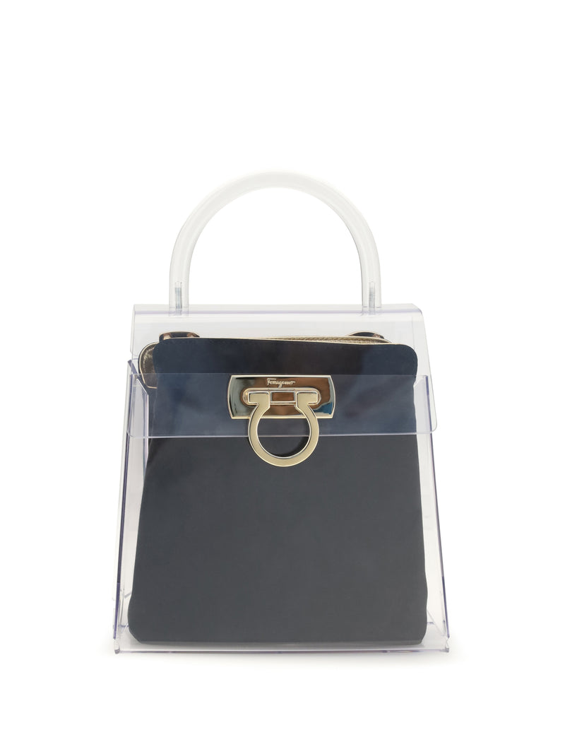 Ferragamo Ferragamo PVC Top Handbag Black Women - World Class Fashion