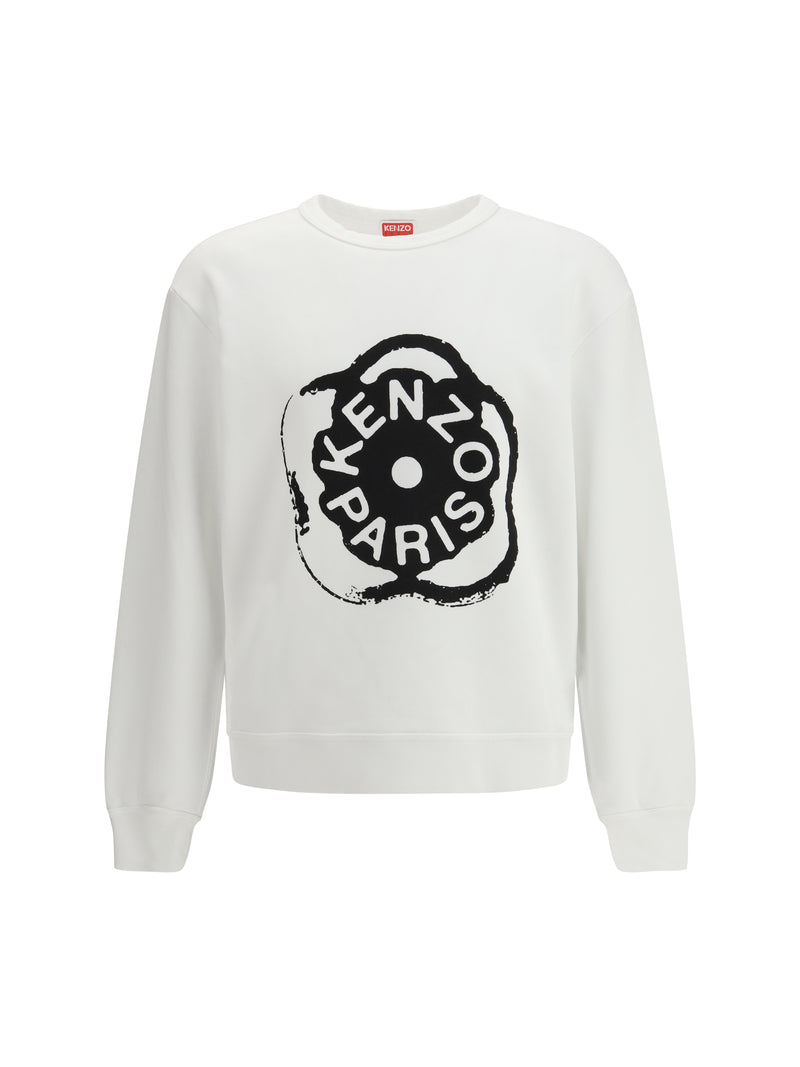 Kenzo Kenzo Boke Flower 2.0 Cotton Sweatshirt Off White - World Class Fashion