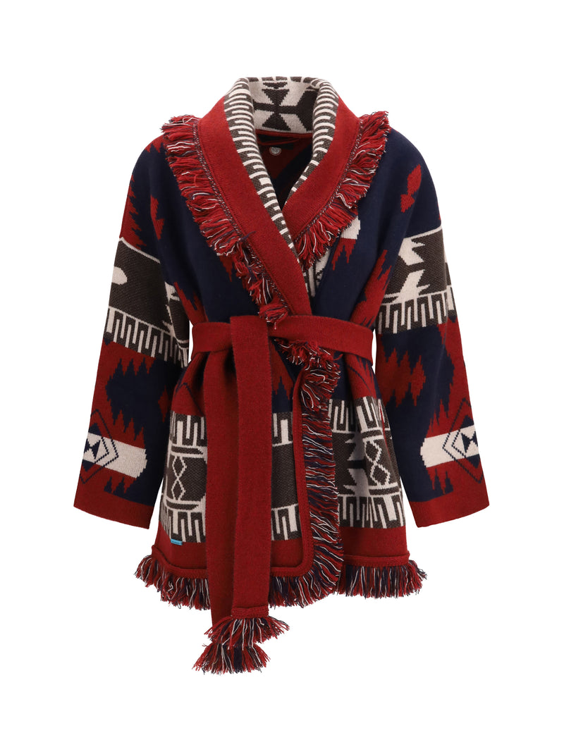 Alanui Alanui Icon Jacquard Cardigan Charcoal/Russel - World Class Fashion
