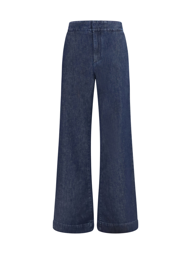 Sa Su Phi Sa Su Phi Tuxedo Denim Jeans Deep Blue - World Class Fashion