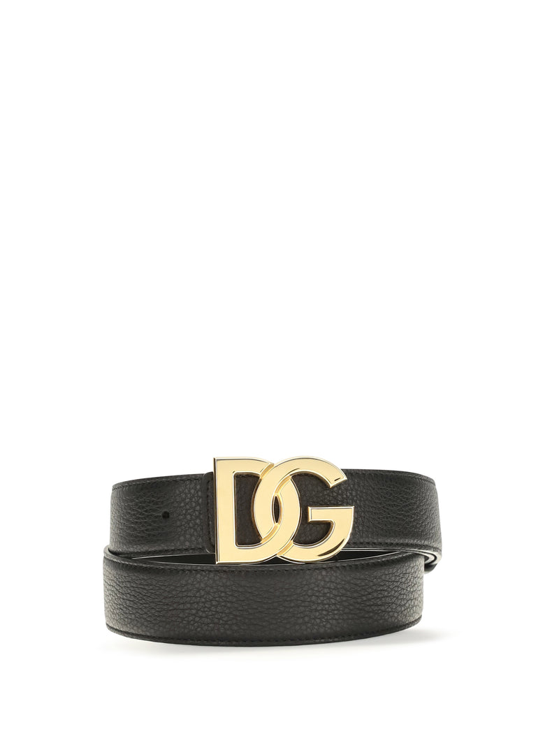 Dolce & Gabbana Dolce & Gabbana Calfskin Leather Belt Black Men - World Class Fashion