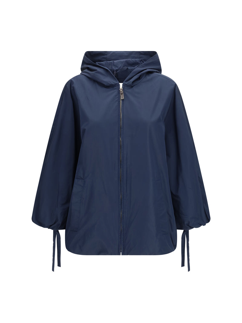 's Maxmara 'S Maxmara Water-repellent Taffeta Blouson Blu Marino - World Class Fashion
