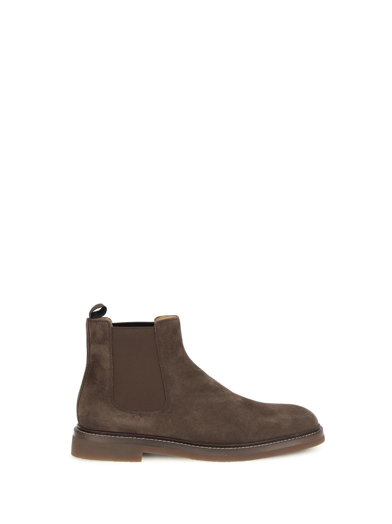 Brunello Cucinelli Brunello Cucinelli Chelsea Boots Moka - World Class Fashion