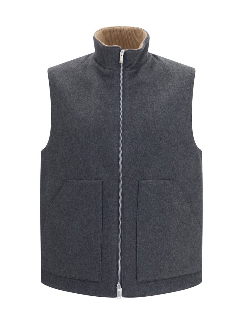 Lardini Lardini Wool and Cashmere Vest Grey Men - World Class Fashion