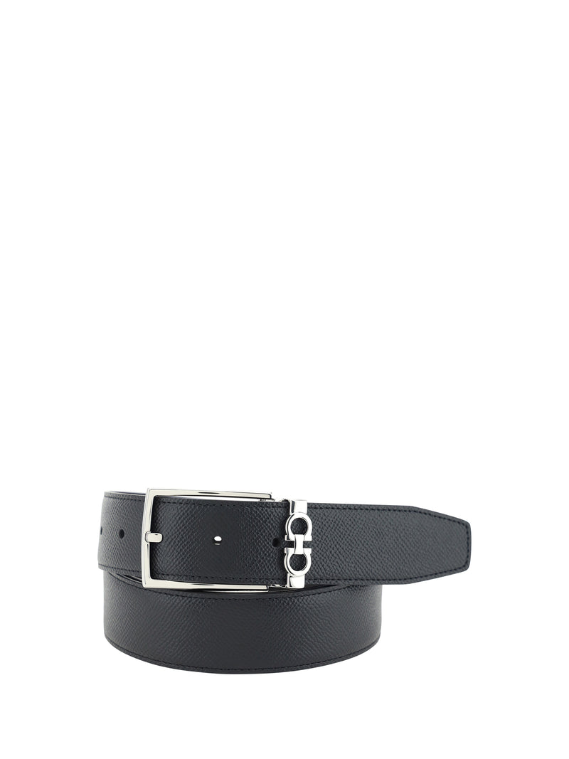 Ferragamo Ferragamo Reversible Leather Belt Black Men - World Class Fashion