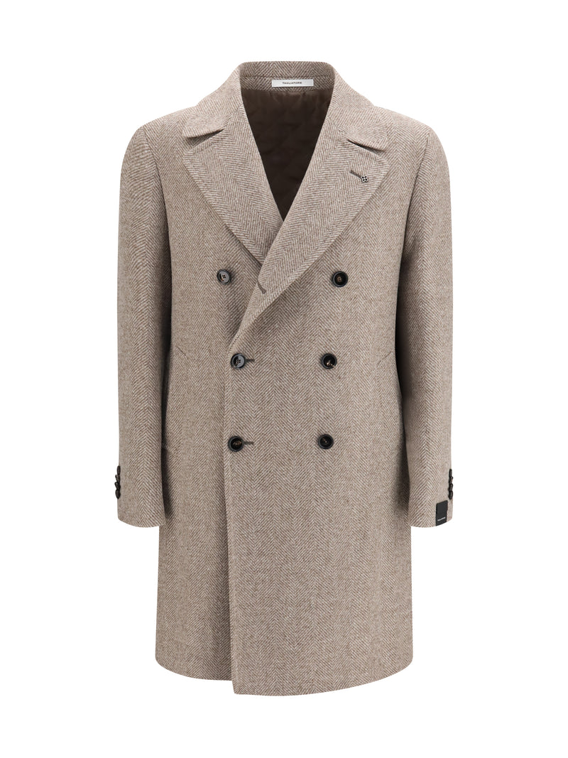 Tagliatore Tagliatore Chevron Coat - World Class Fashion
