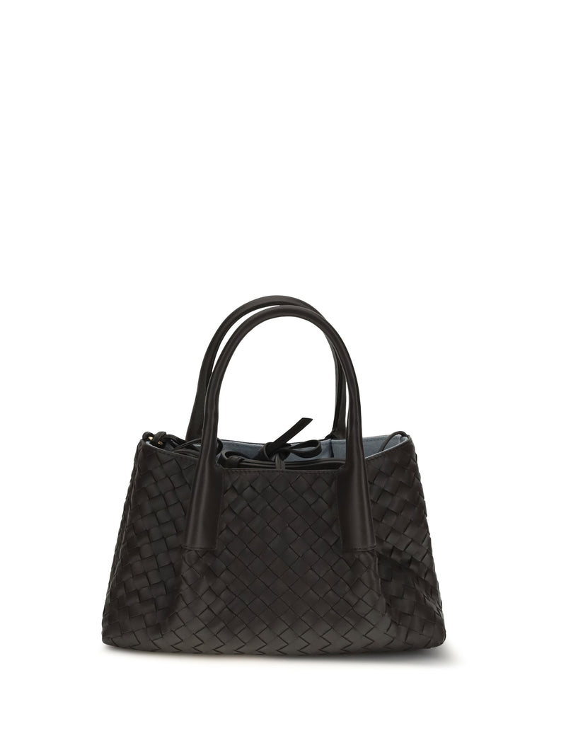 Bottega Veneta Bottega Veneta Pinacoteca Small Handbag Espresso/Mineral - World Class Fashion