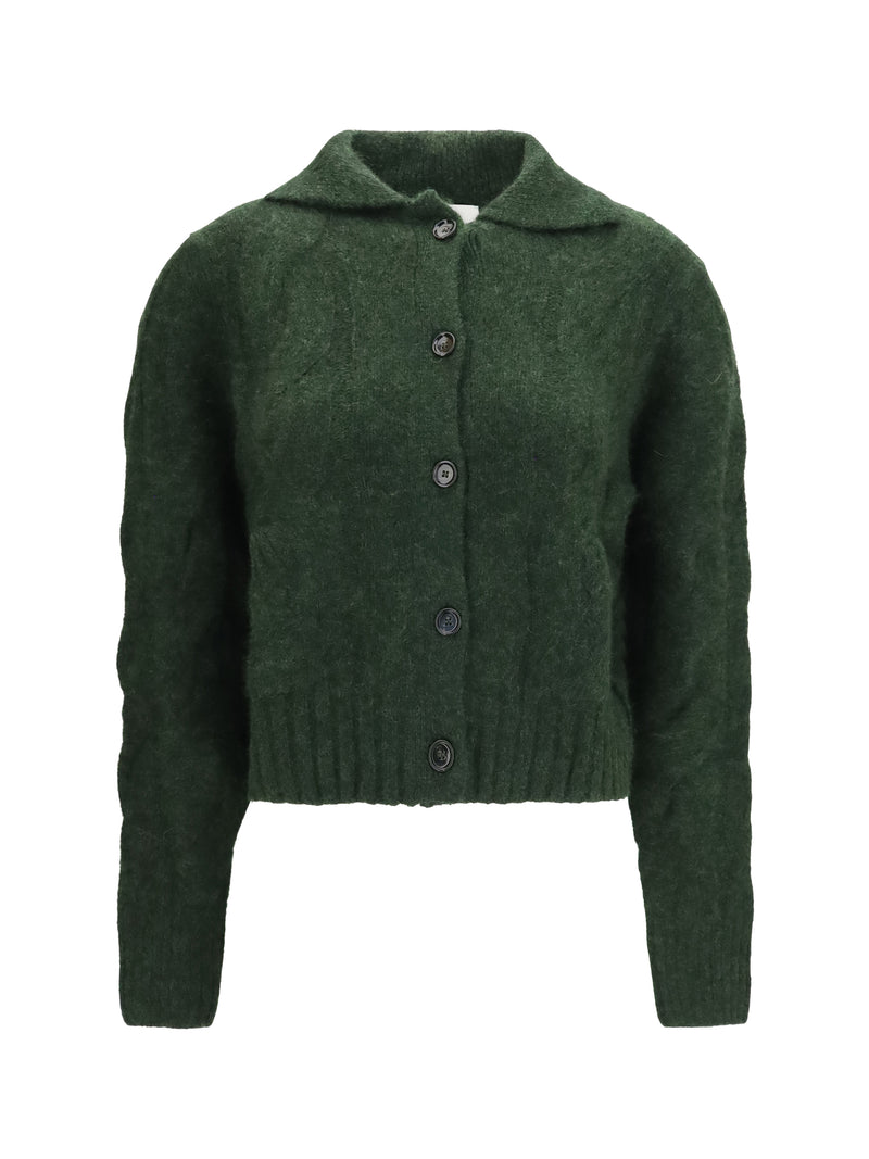 Allude Allude Cashmere and Silk Sweater with Buttons Gray Women - World Class Fashion