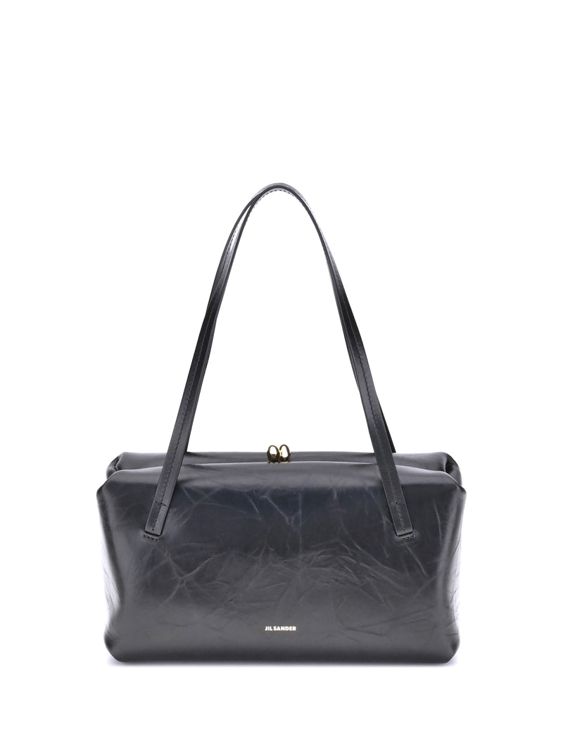 Jil Sander Bolso de Hombro Jil Sander Small Goji Pillow Negro - World Class Fashion