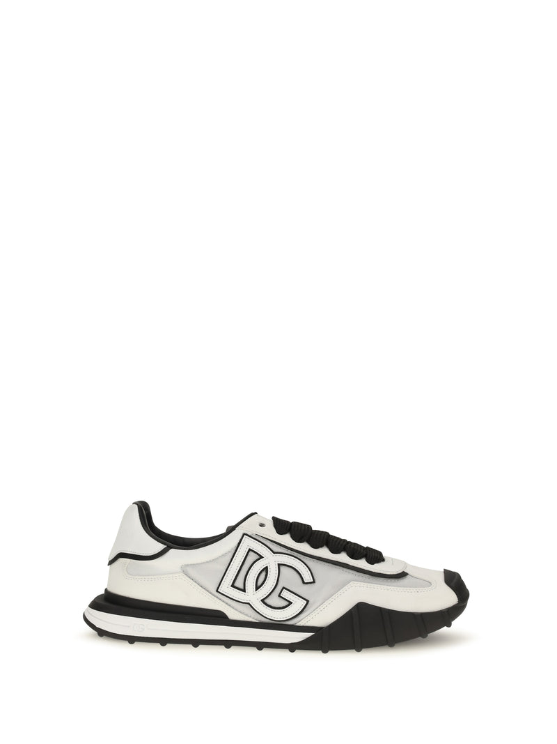 Dolce & Gabbana Dolce & Gabbana DG Logo Leather Sneakers White Men - World Class Fashion