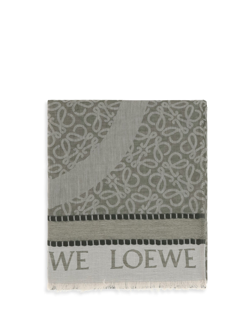 Loewe Loewe Logoed Pareo Khaki Green - World Class Fashion