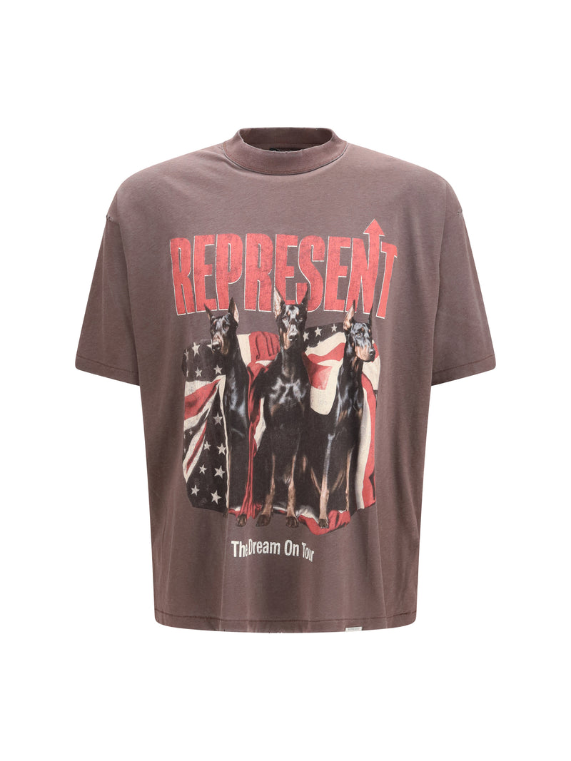 Represent Represent Printed Cotton T-shirt Nero - World Class Fashion