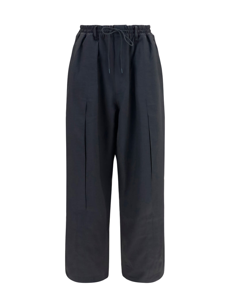 Y-3 Y-3 Sport Uniform Pleated Pants Black Men - World Class Fashion