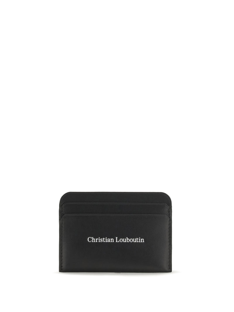 Christian Louboutin Christian Louboutin Canopy Leather Card Holder Black - World Class Fashion