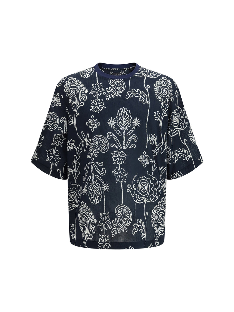 Giorgio Armani Giorgio Armani Cotton T-shirt Peacoat Men - World Class Fashion