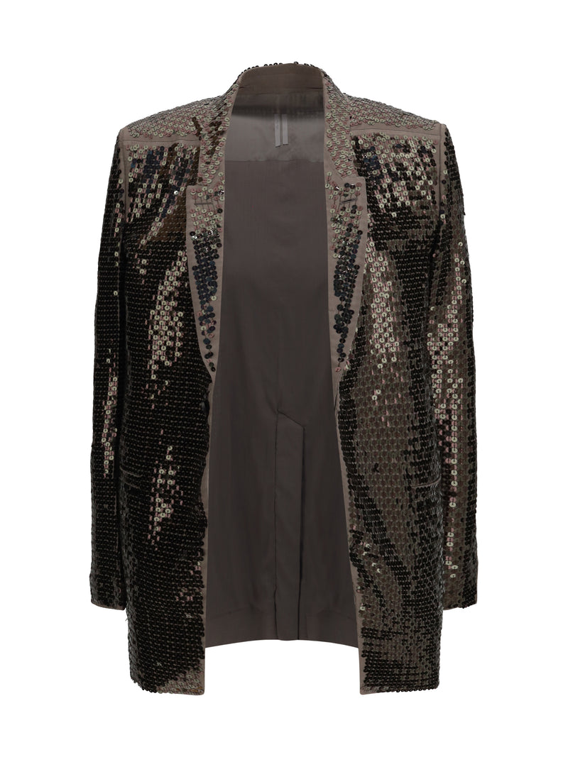 Rick Owens Rick Owens Concordian Embroidered Jacket Dust/Bronze - World Class Fashion