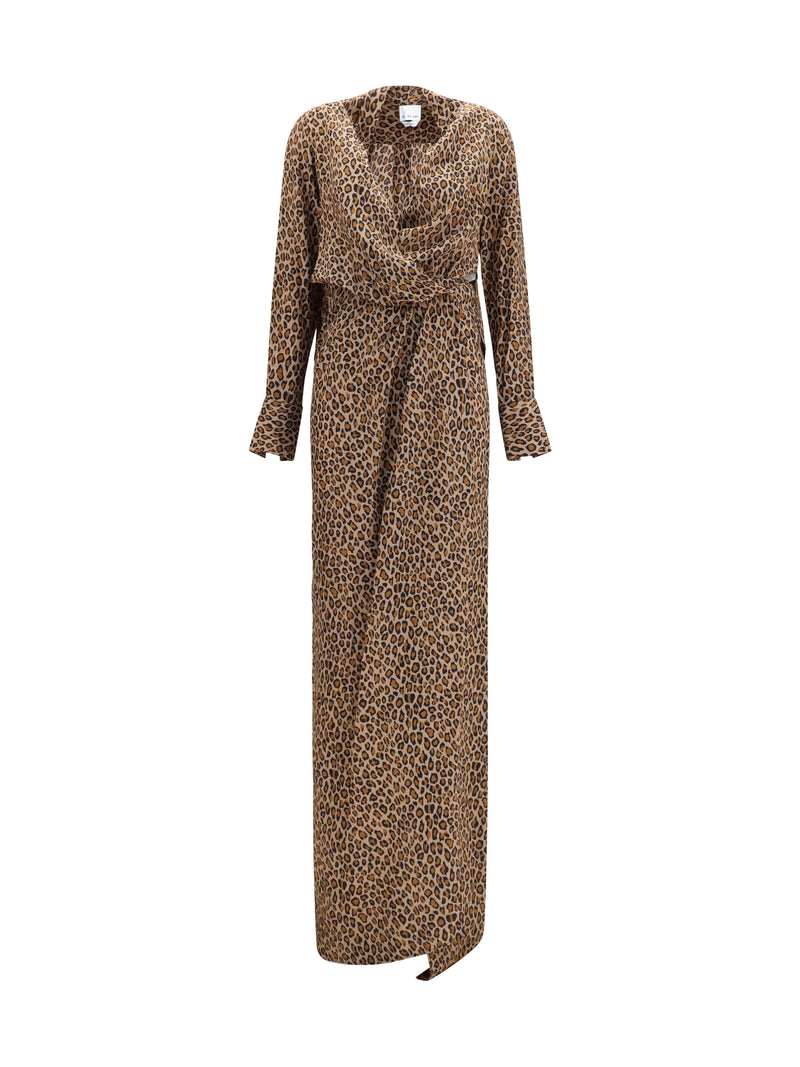 Sa Su Phi Sa Su Phi Leopard-print Crêpe De Chine Maxi Dress Leopard - World Class Fashion