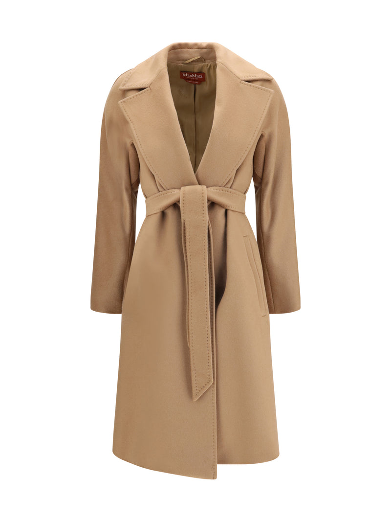 Max Mara Studio Max Mara Studio Wool Coat Cammello Women - World Class Fashion