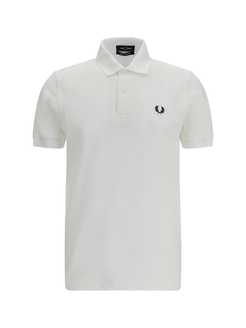 Fred Perry Fred Perry M3 Cotton Piqué Polo White - World Class Fashion