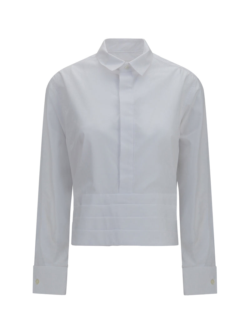 Sacai Sacai Cotton Poplin Shirt With Belt - World Class Fashion