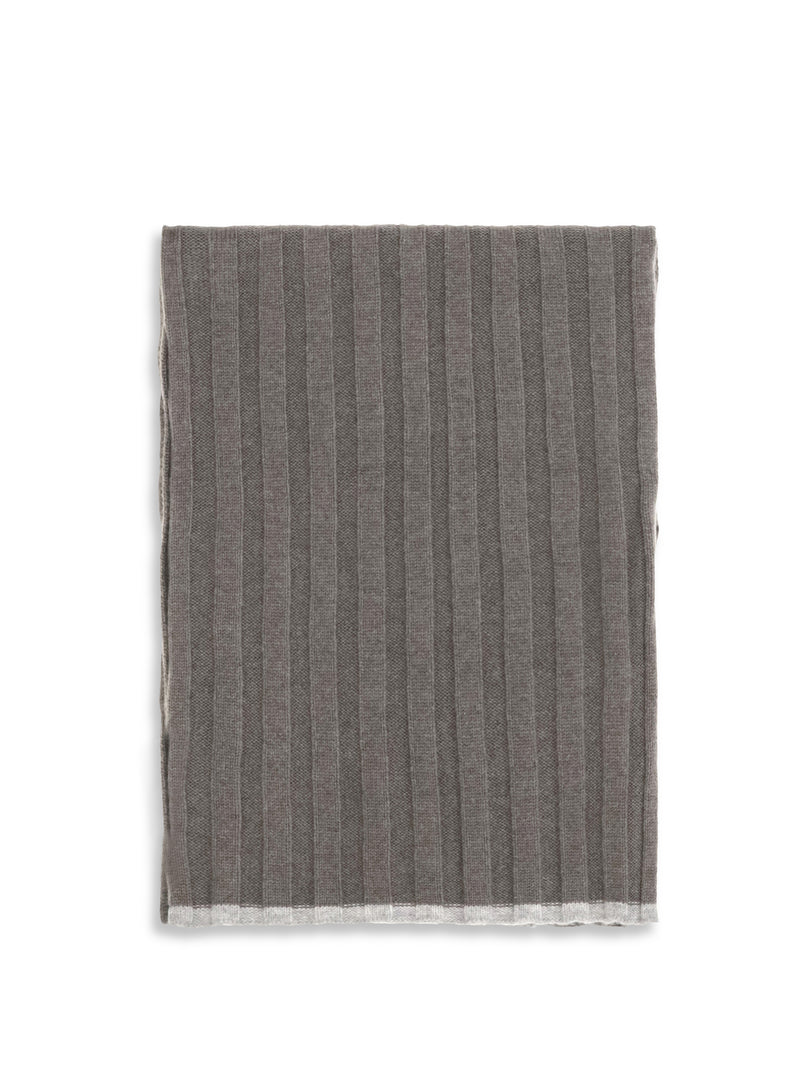 Brunello Cucinelli Brunello Cucinelli Cashmere Scarf Army Washed/Ciottolo - World Class Fashion