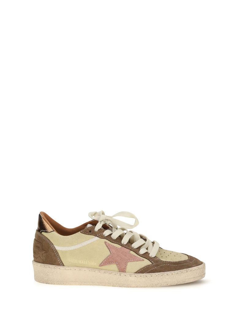 Golden Goose Zapatillas Golden Goose Ball Star Amarillo Vintage/Beige/Rosa/Bronce - World Class Fashion