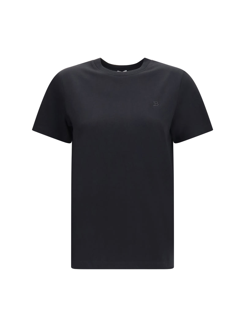 Balmain Balmain Embroidered Jersey T-shirt Noir - World Class Fashion
