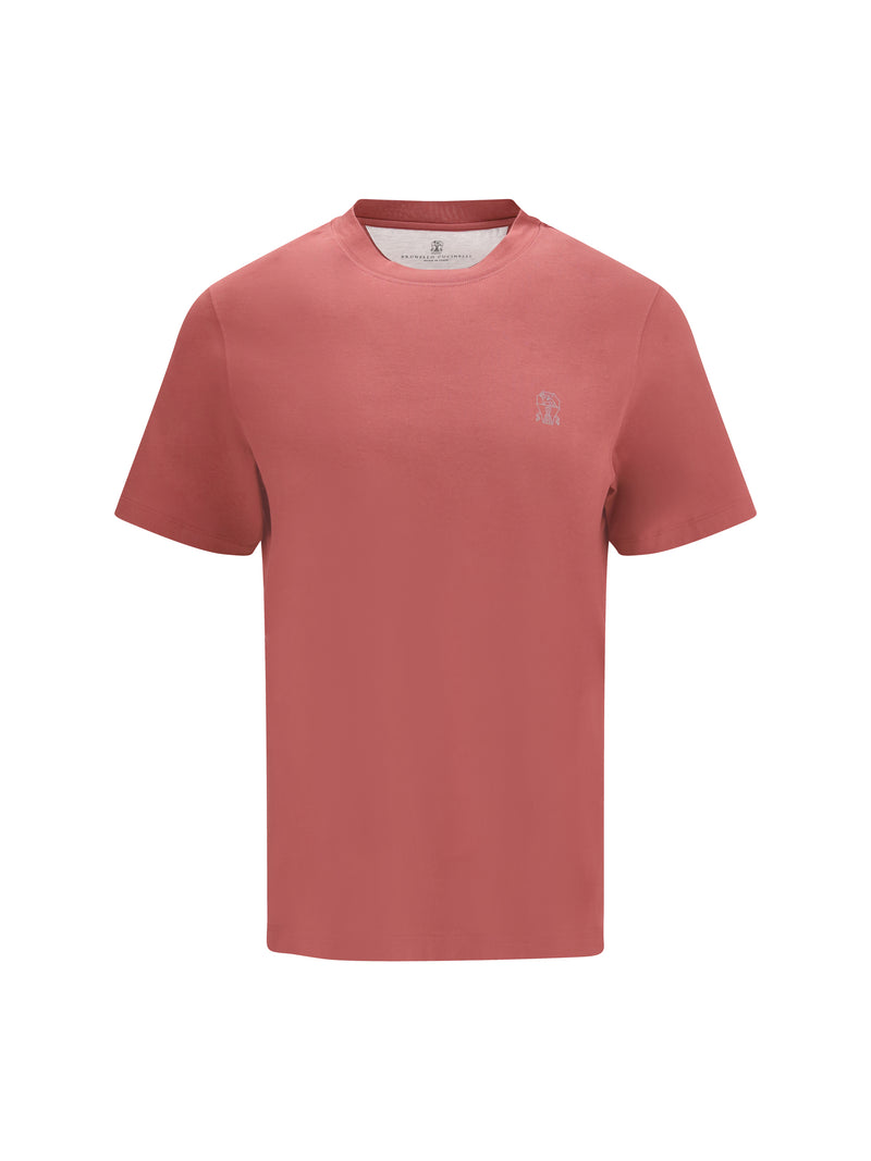 Brunello Cucinelli Brunello Cucinelli Logoed T-shirt Coral Men - World Class Fashion