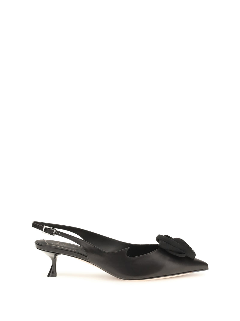 Roger Vivier Roger Vivier Rose Vivier Slingback Pumps Black Women - World Class Fashion