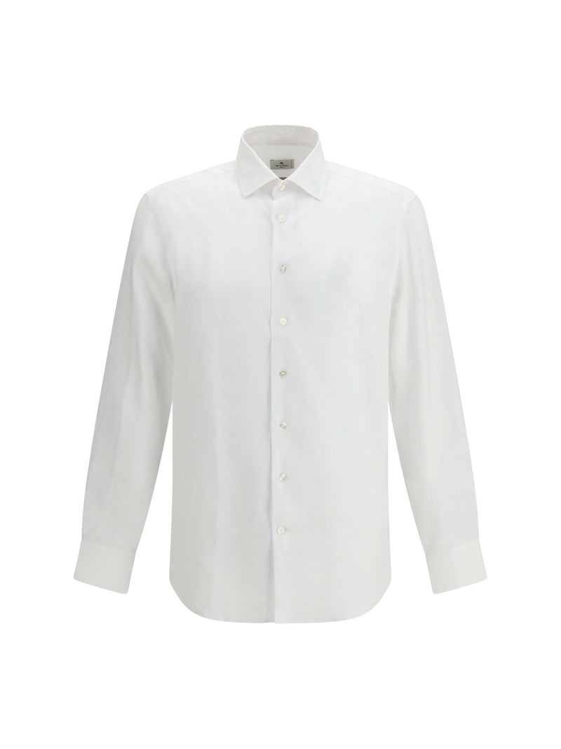 Etro Etro Linen Shirt with Pegaso Embroidery W0800 - World Class Fashion