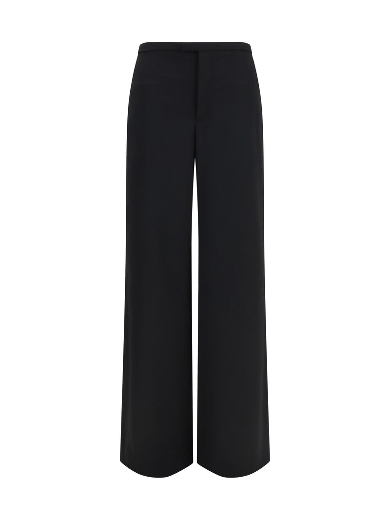 Gucci Pantalones Gucci ligeros de lana negros para mujer - World Class Fashion