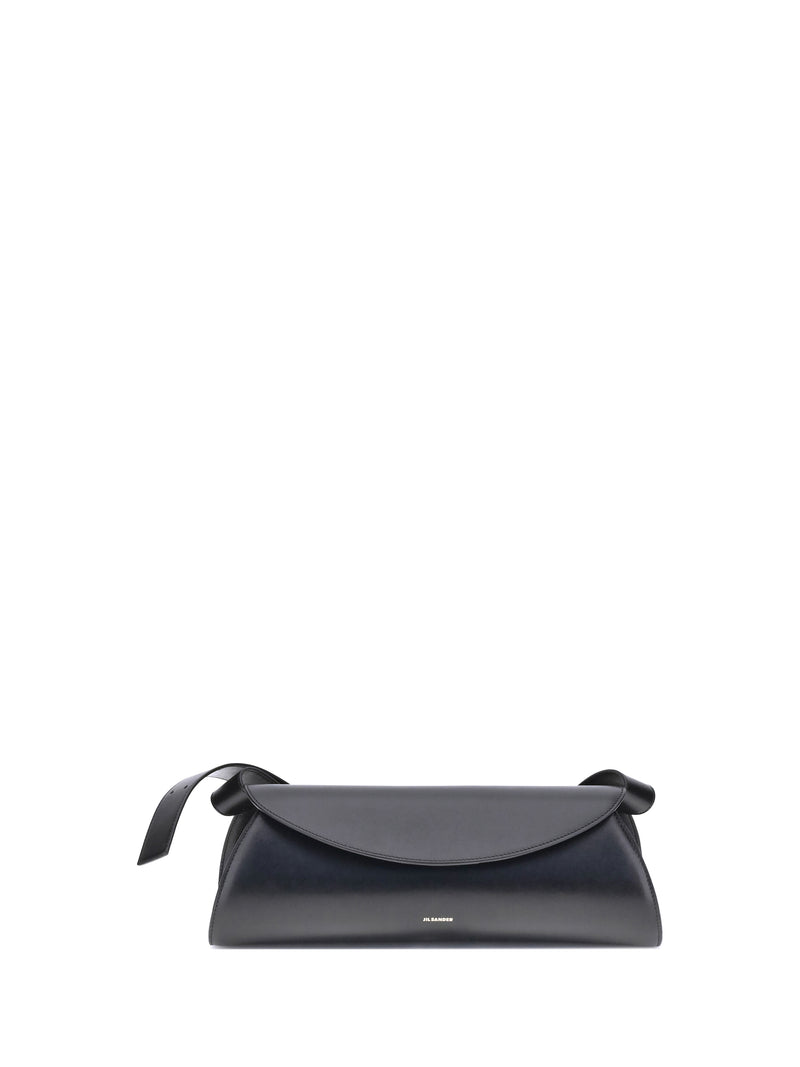 Jil Sander Bolso de hombro grande Cannolo de Jil Sander en negro - World Class Fashion